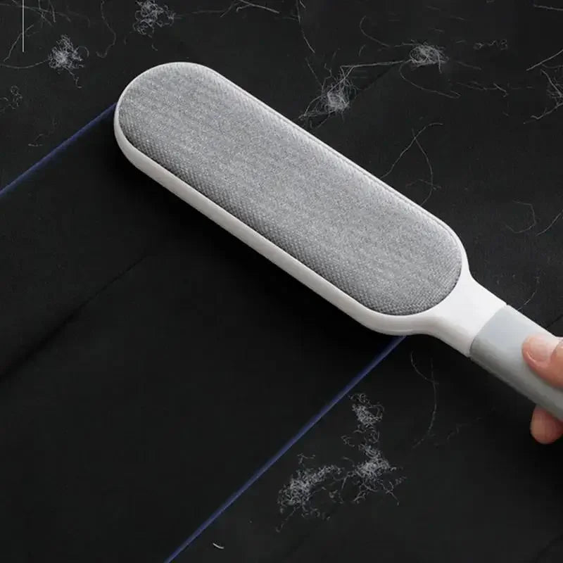 Reusable dust removal brush, double-sided pet hair remover, manual electrostatic adhesive brush, durable polypropylene material